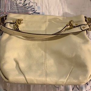 Cream AUTHENTIC COACH purse